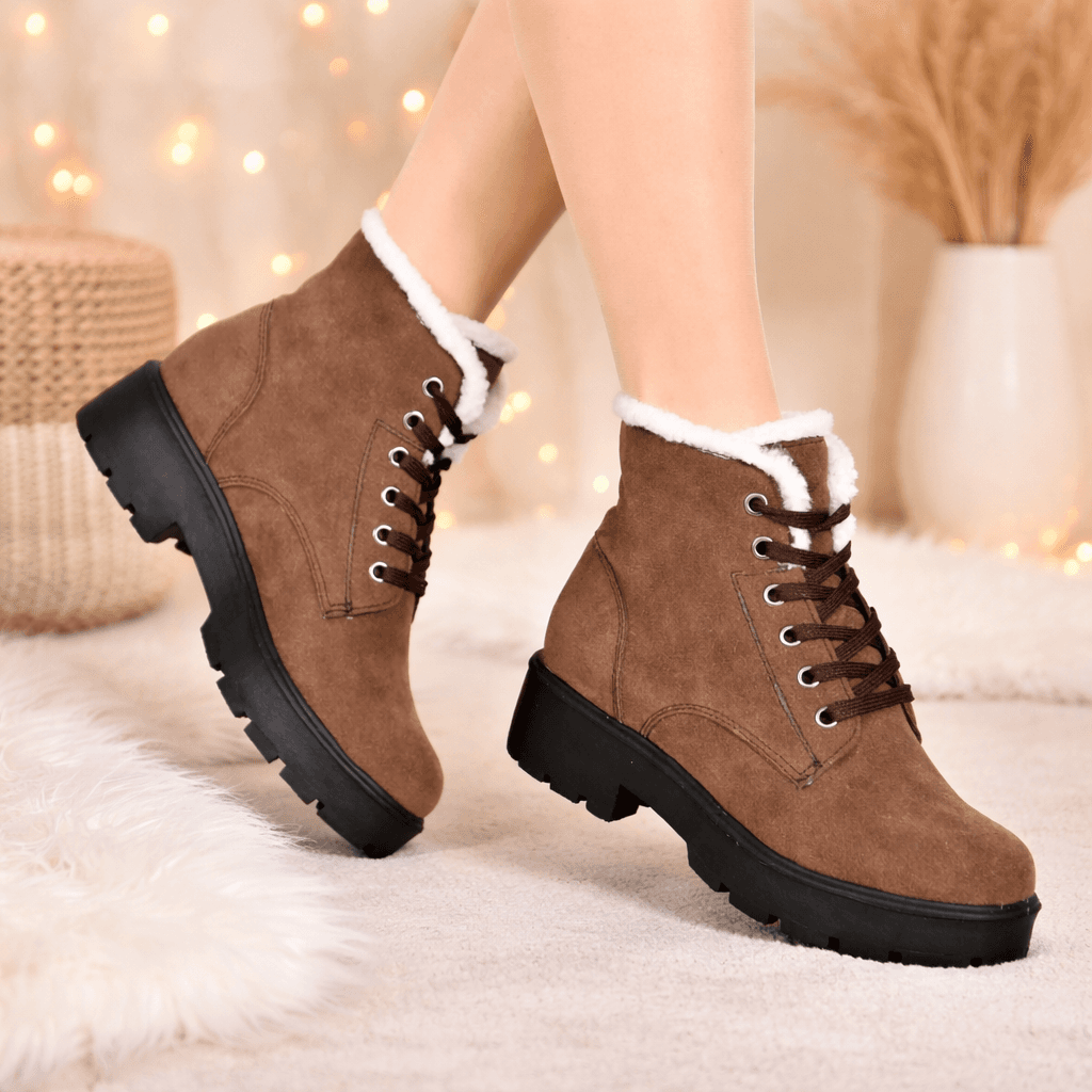 Bottines femmes en dain