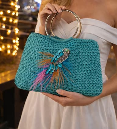 Sac à main en crochet - Image 1