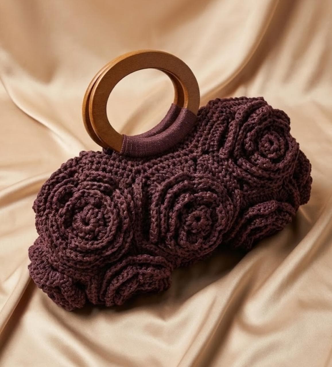 Flowers Handmade Crochet Bag