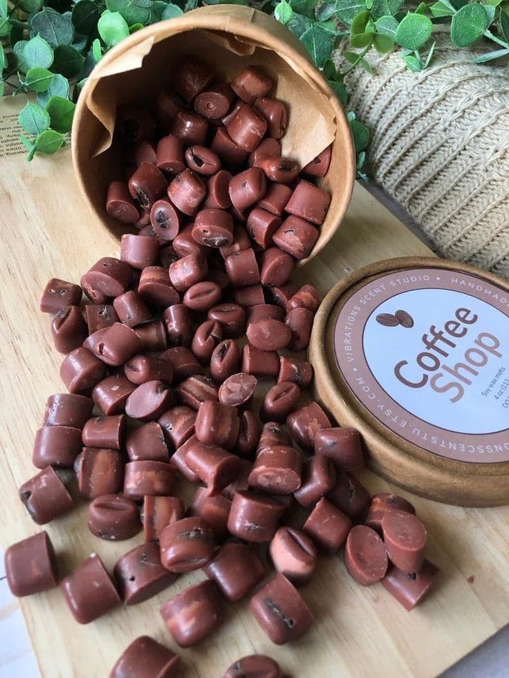 Fondant bougie café 