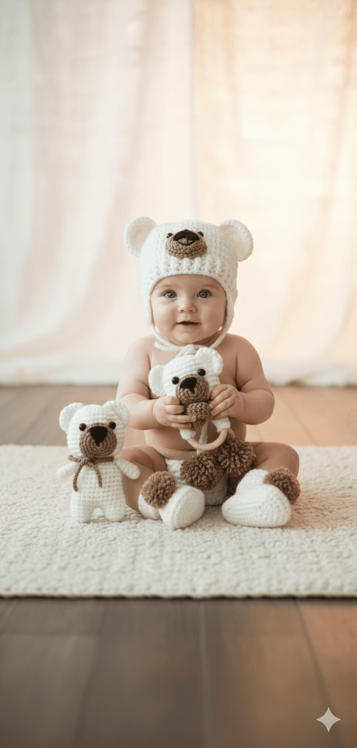 Set baby crochet 🐻