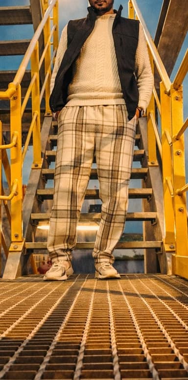 Pantalon en laine jacquard  - Image 3