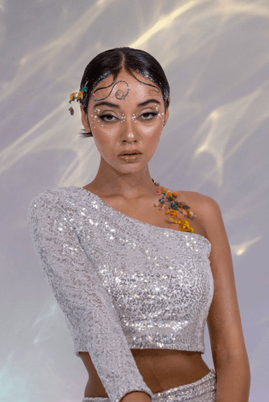 Set en sequin argenté - Image 4