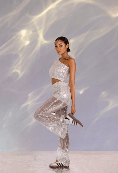 Set en sequin argenté - Image 1