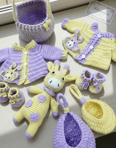 Set bébé en crochet  - Image 1