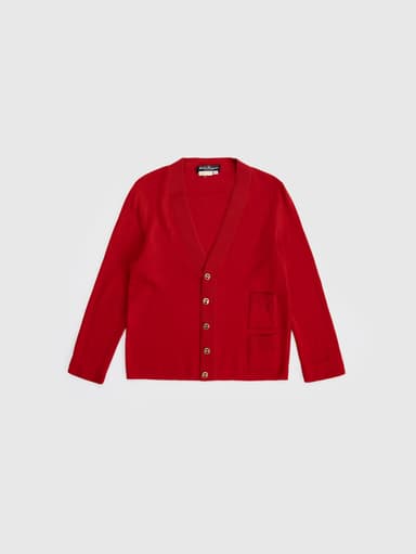 Cardigan Salvatore Ferragamo rouge – Taille M – Luxe italien - Image 1