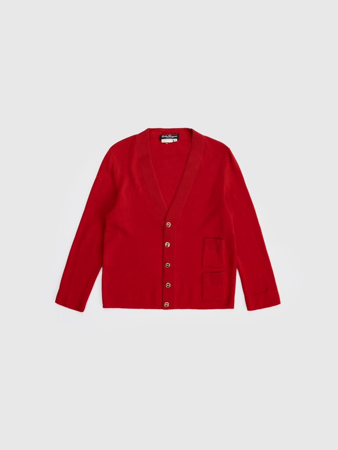 Cardigan Salvatore Ferragamo rouge – Taille M – Luxe italien