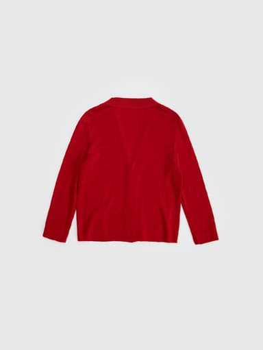 Cardigan Salvatore Ferragamo rouge – Taille M – Luxe italien - Image 2