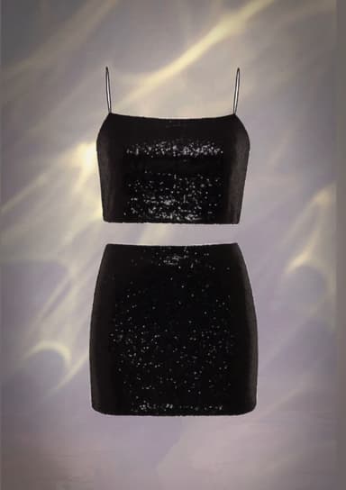 Set en sequin noir  - Image 4