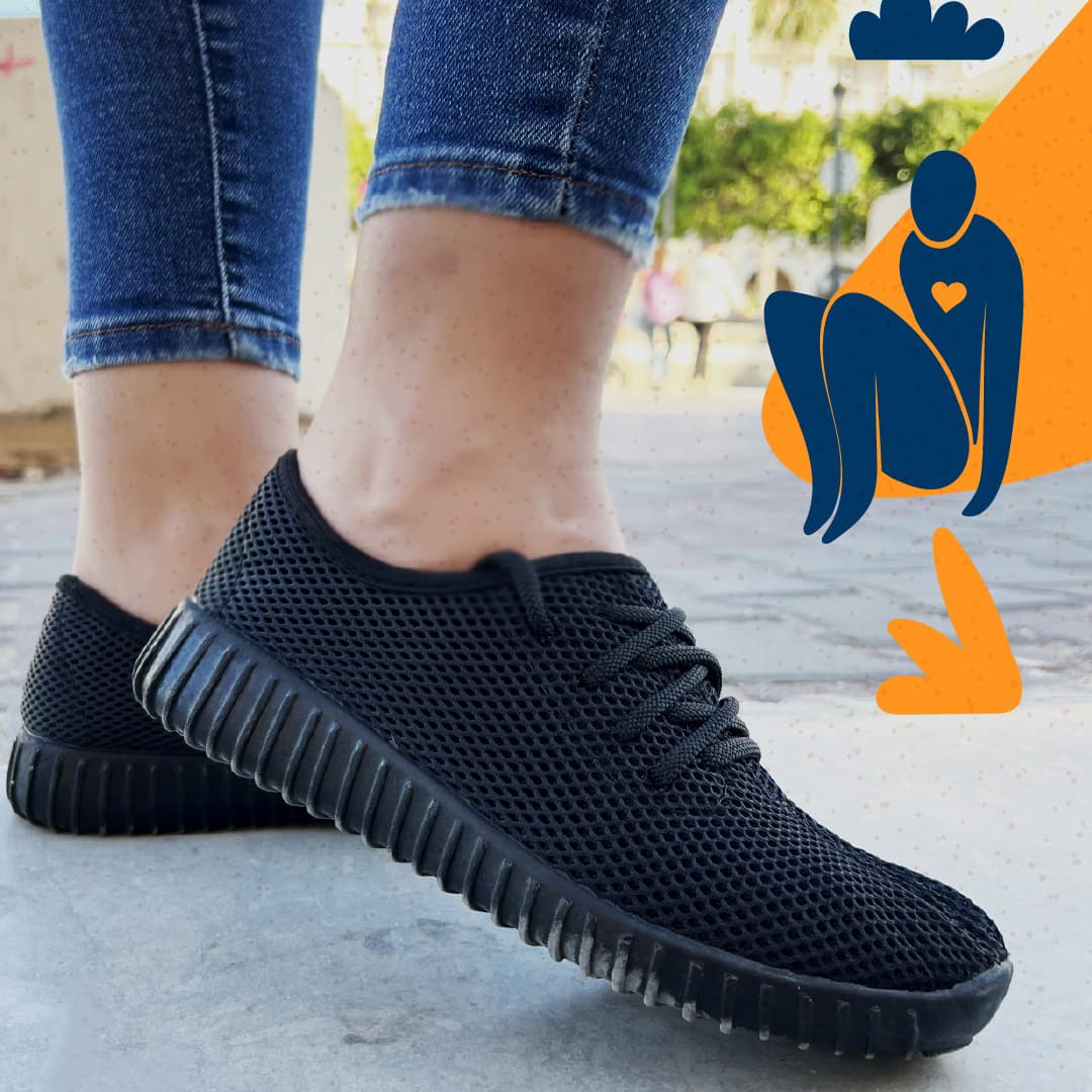 Basket Souple Semelle Injectée Avec Lacets - Unisexe