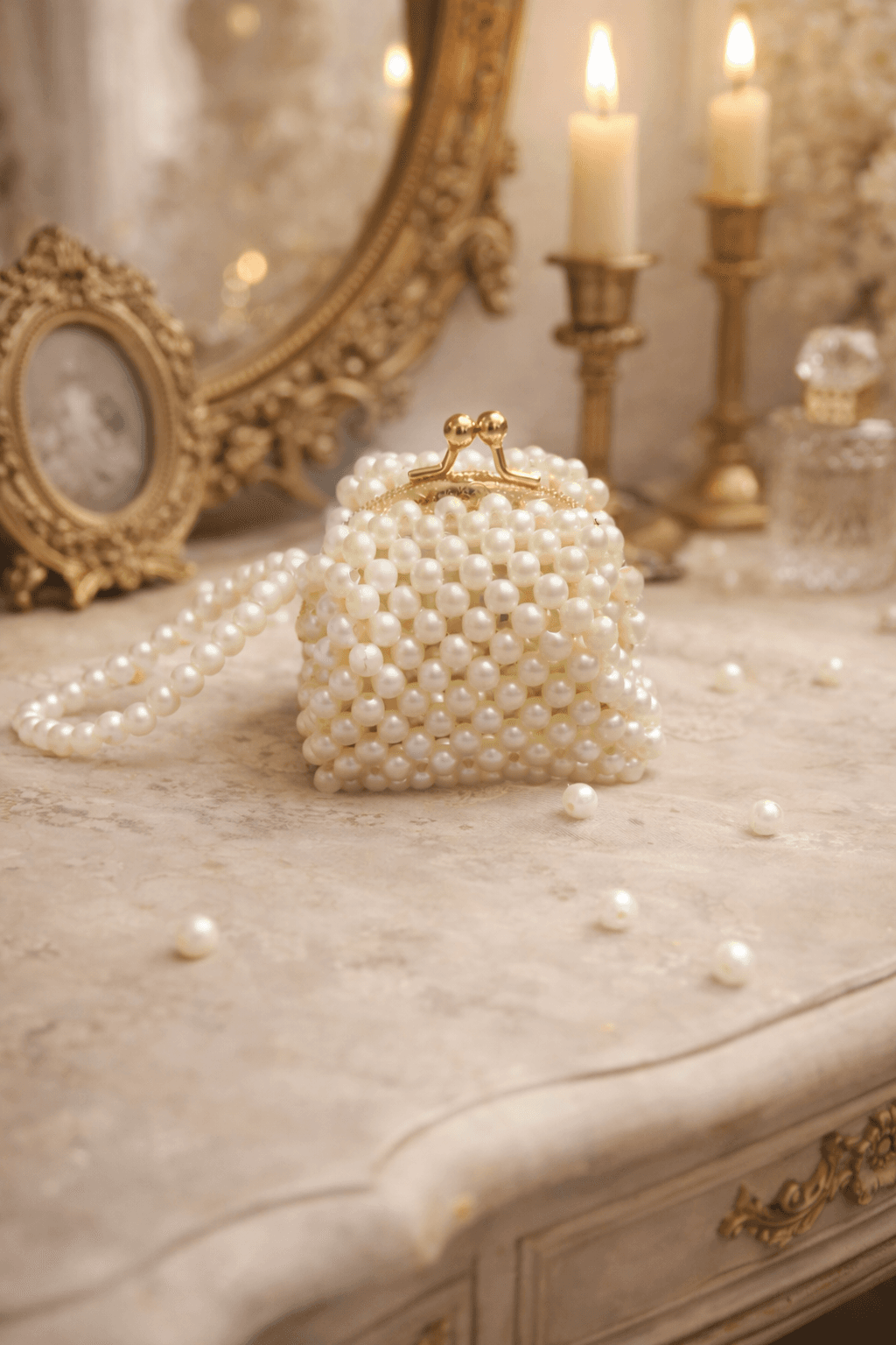 Porte monnaie en perle