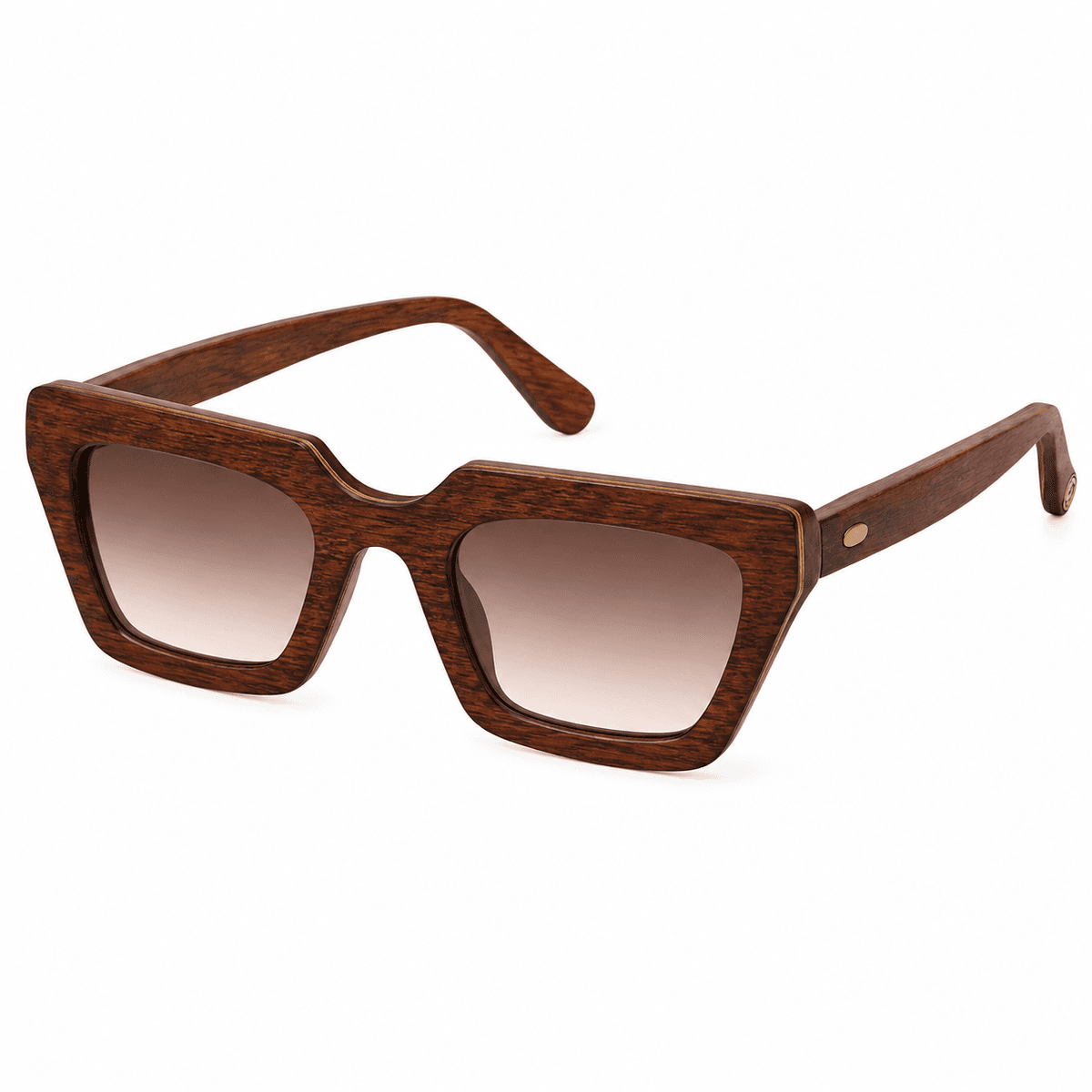 Lunettes de Soleil en Bois Noble AIMA Gamma – Monture Artisanale en Bois Naturel