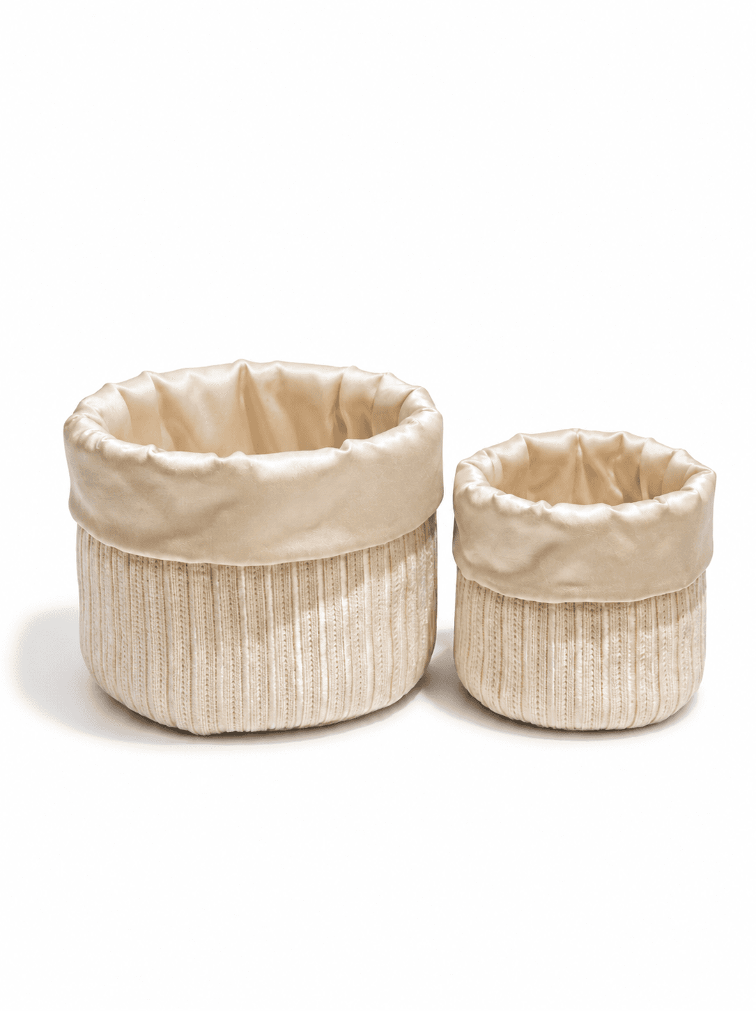 Panier de Rangement en Velours pour Maquillage et CosmĂ©tiques â Lot de 2 Organisateurs ĂlĂ©gants
