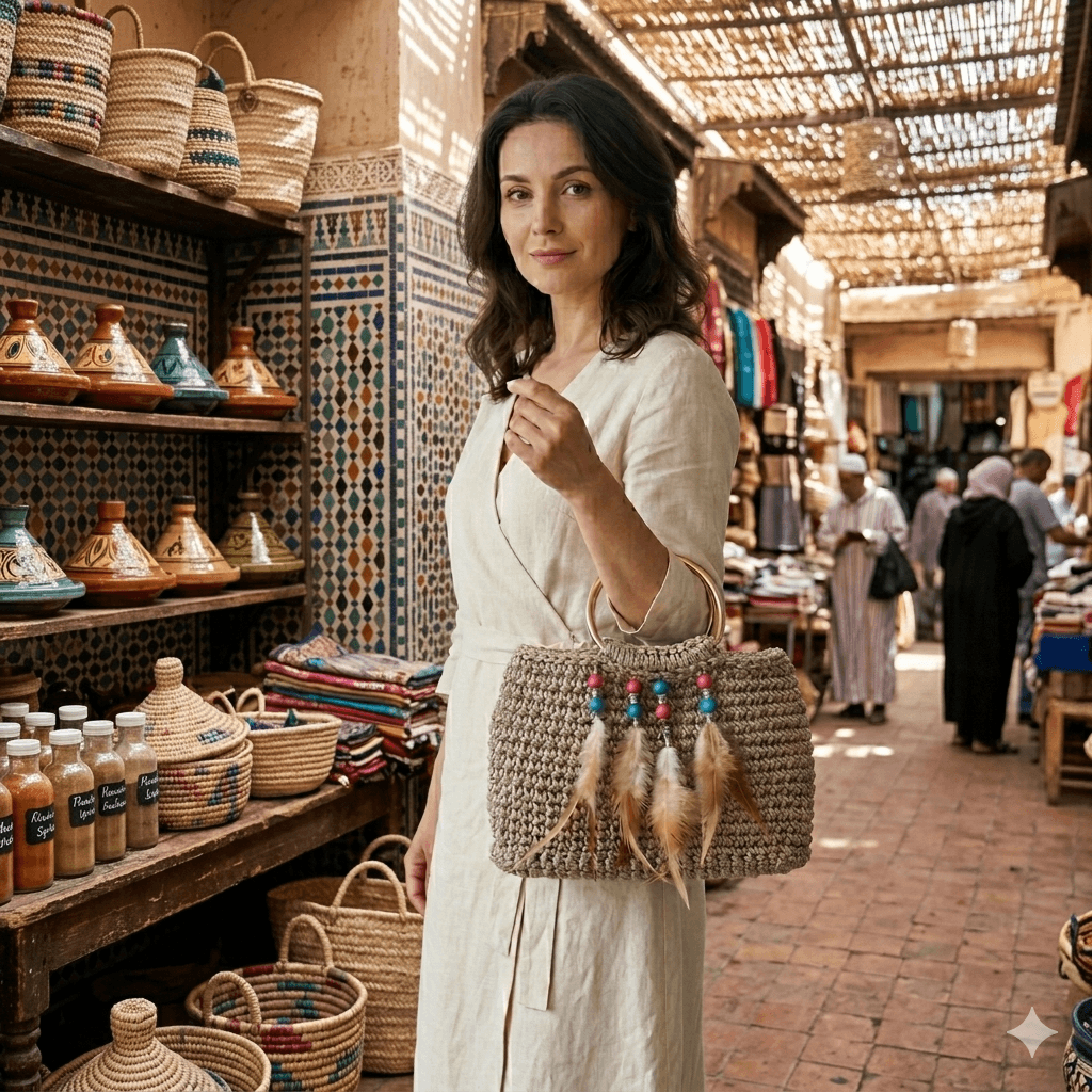 Sac grege en crochet