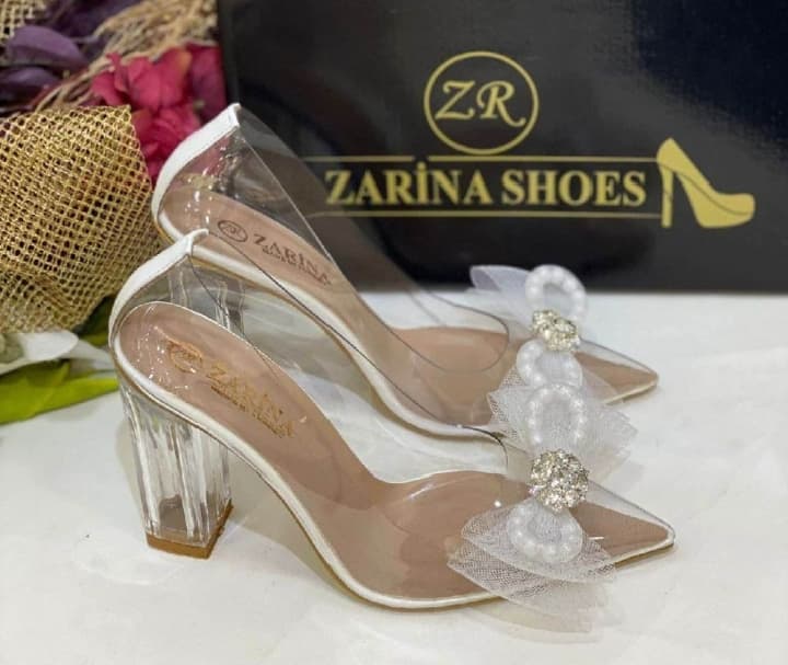 chaussure transparent mariée
