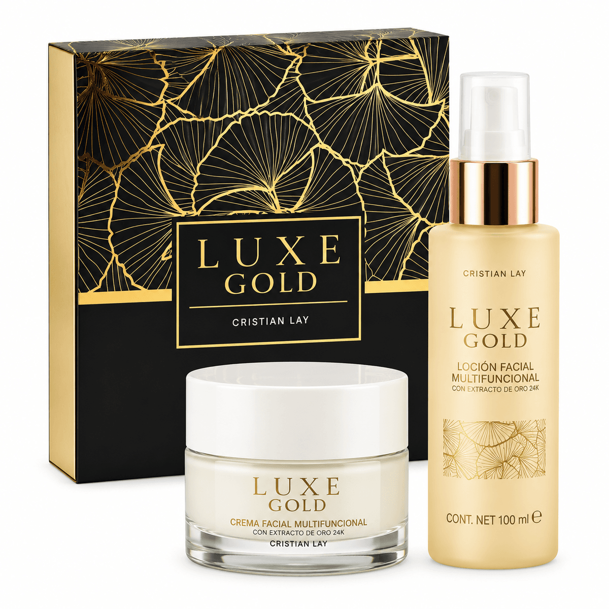 Coffret Luxe Gold - Formulée avec de l’Or 24 Carats - 150 ml