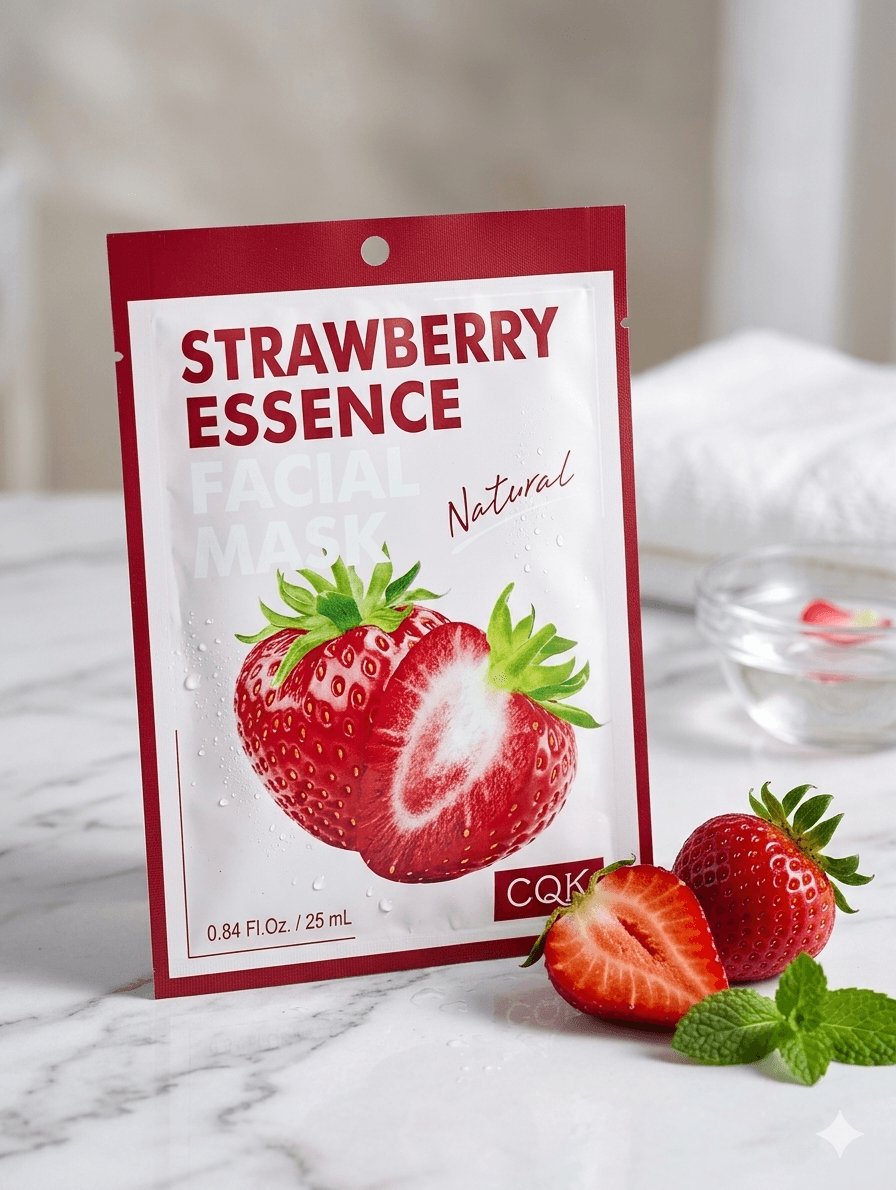 Masque facial à l'essence de fraise natural CQK