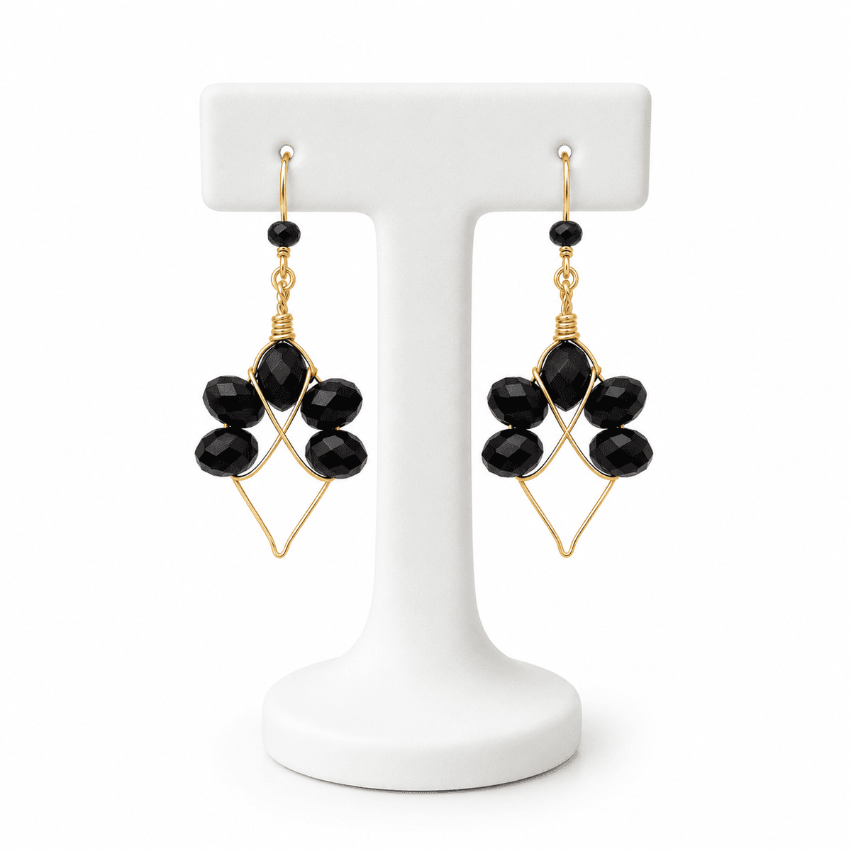 Boucles dâOreilles Tendance DorĂ©es et Noires Femme â ĂlĂ©gantes en Acier Inoxydable