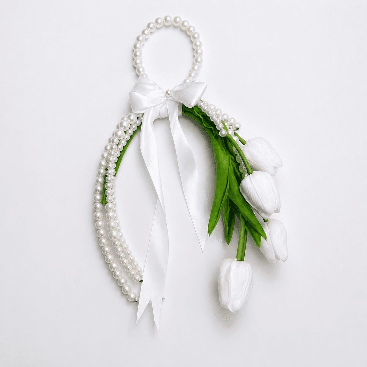 Bouquet de Tulipes en Perles Fait Main – Bouquet de Mariée Élégant et Durable