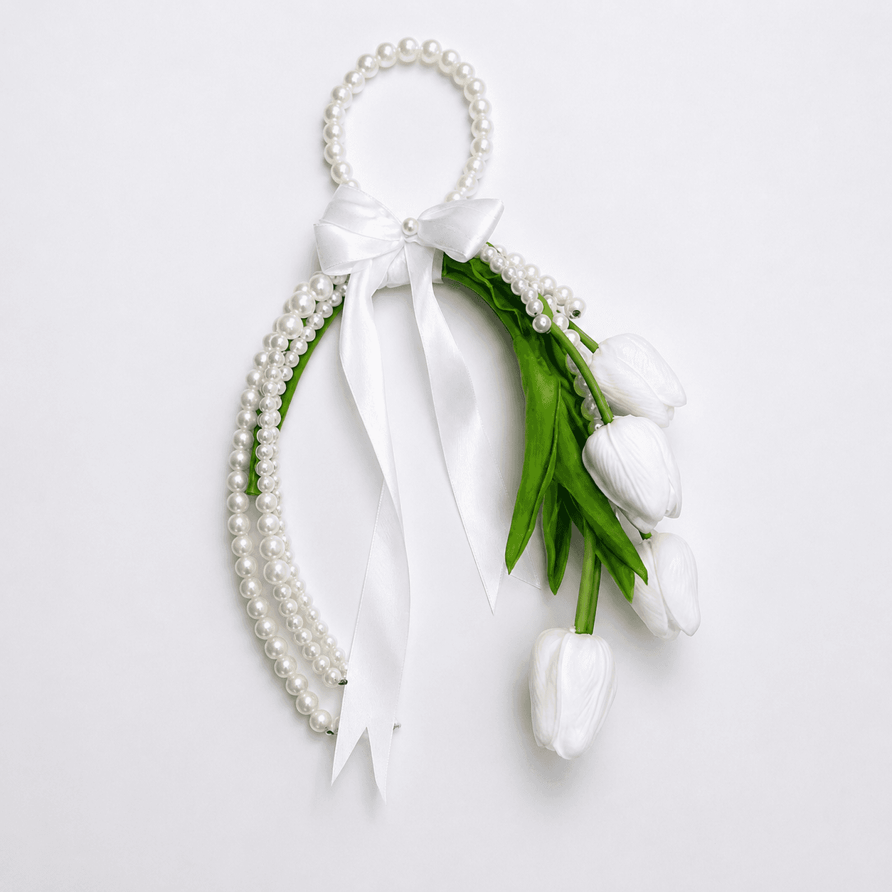 Bouquet de Tulipes en Perles Fait Main – Bouquet de Mariée Élégant et Durable