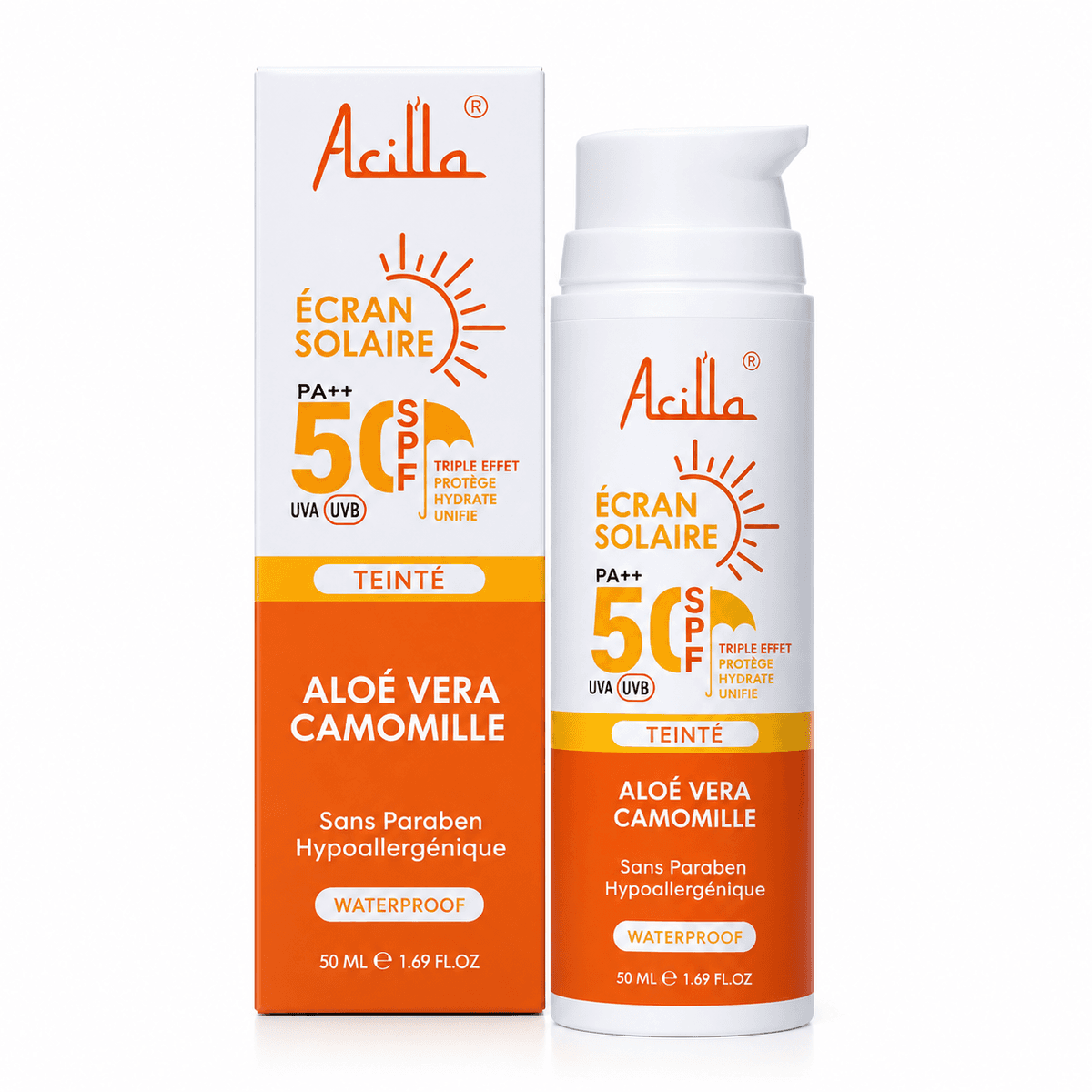 Ecran Solaire Triple Effet Teinté 50SPF++ 50ml