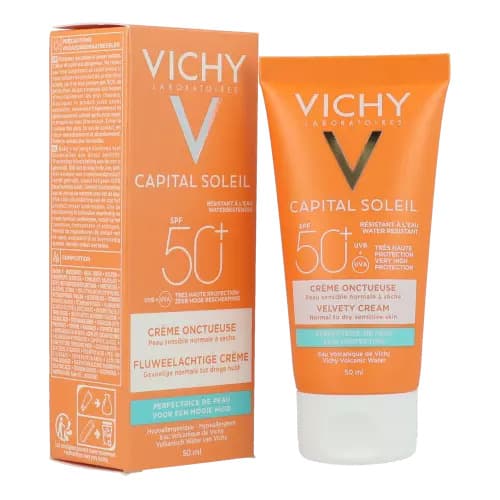 Vichy Capital Soleil Creme Onctueuse Peaux Normales A Seches - Ecran Spf50+ 50ml