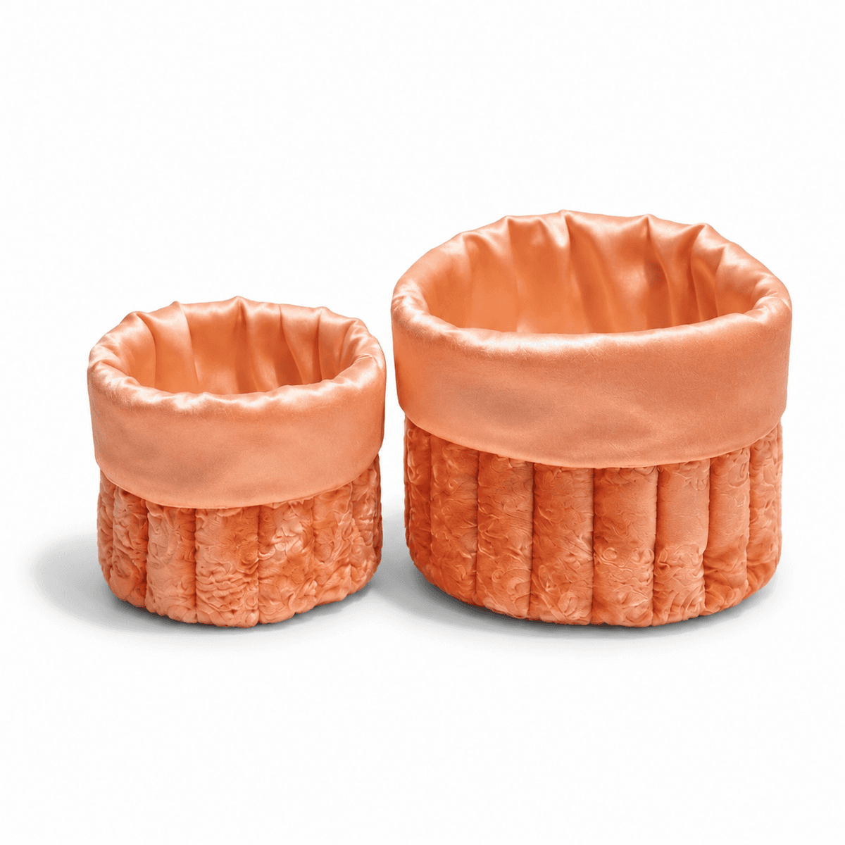 Panier de rangement en velours pour maquillage et cosmétiques