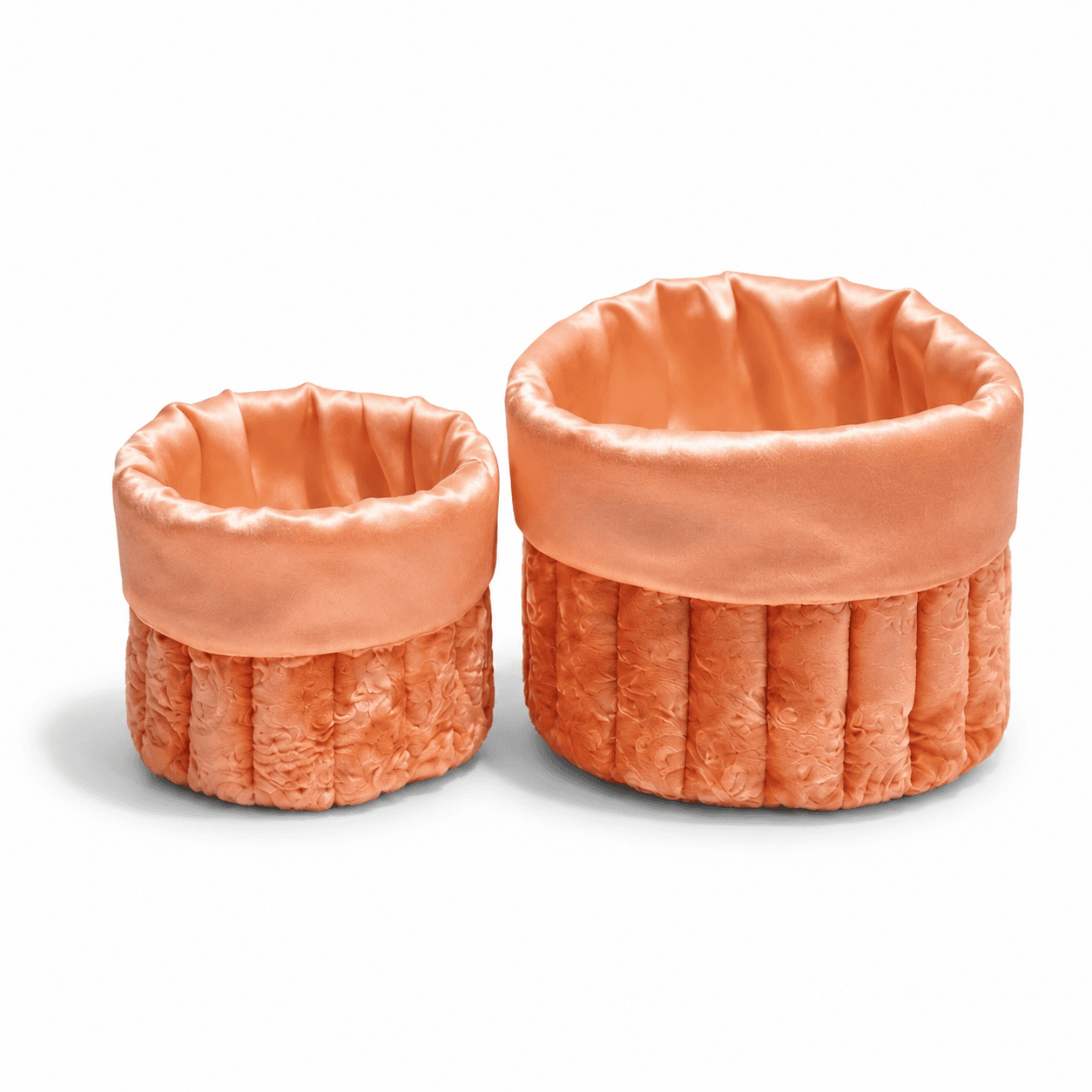 Panier de rangement en velours pour maquillage et cosmétiques