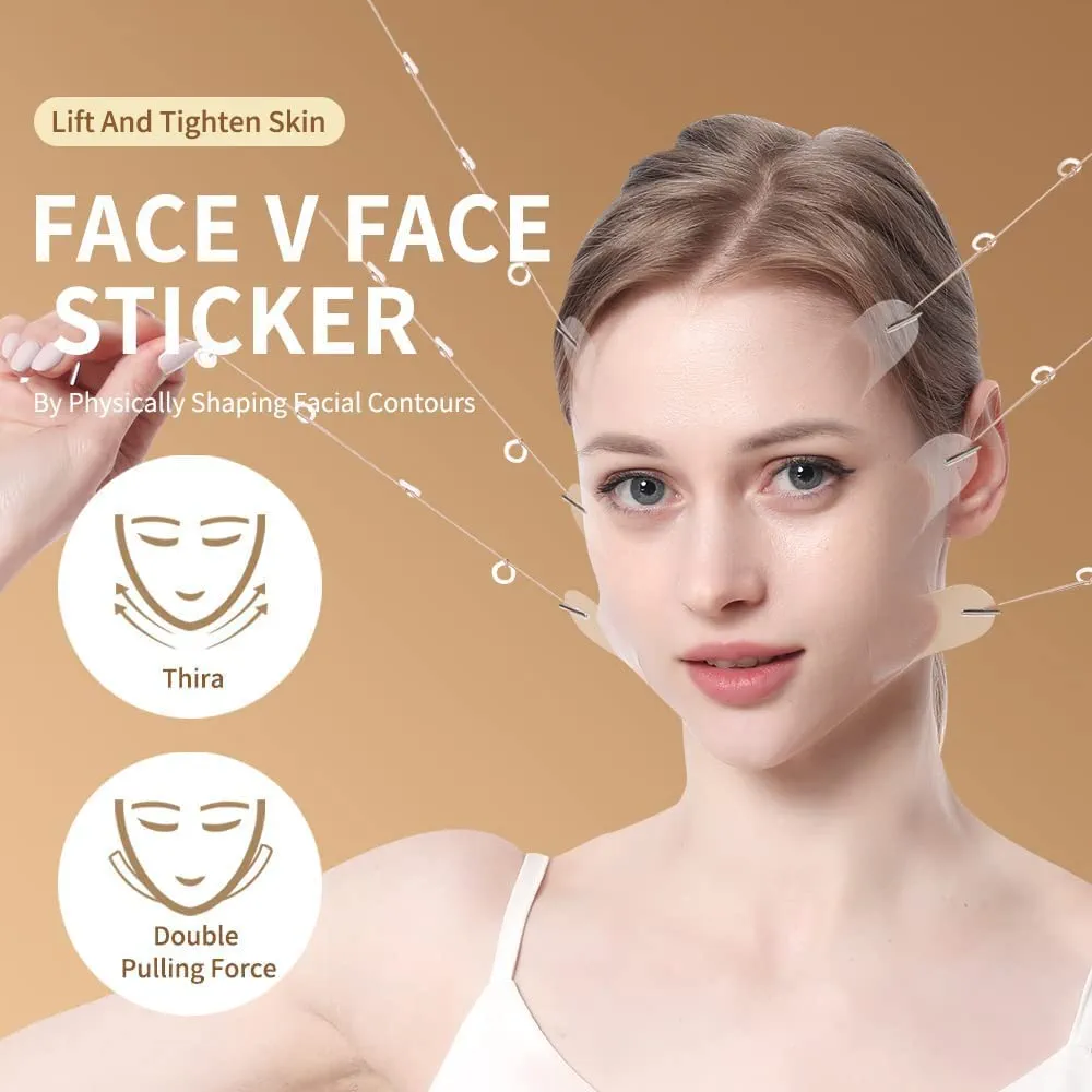 V-sharpedthin face stickers 20 pcs