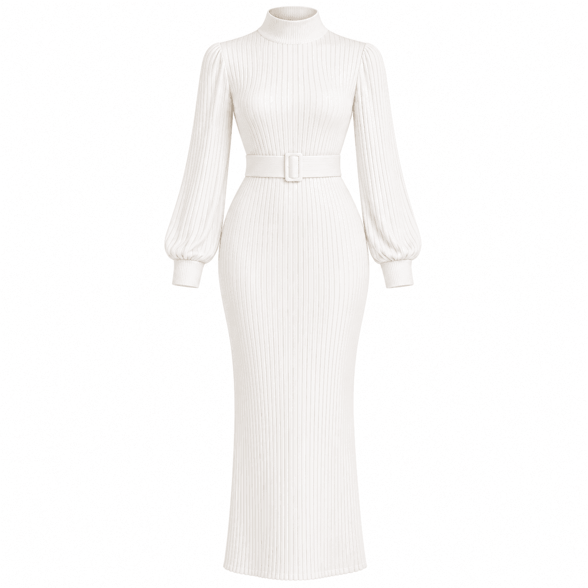 Robe Plissée Blanche Femme – Robe Élégante et Féminine