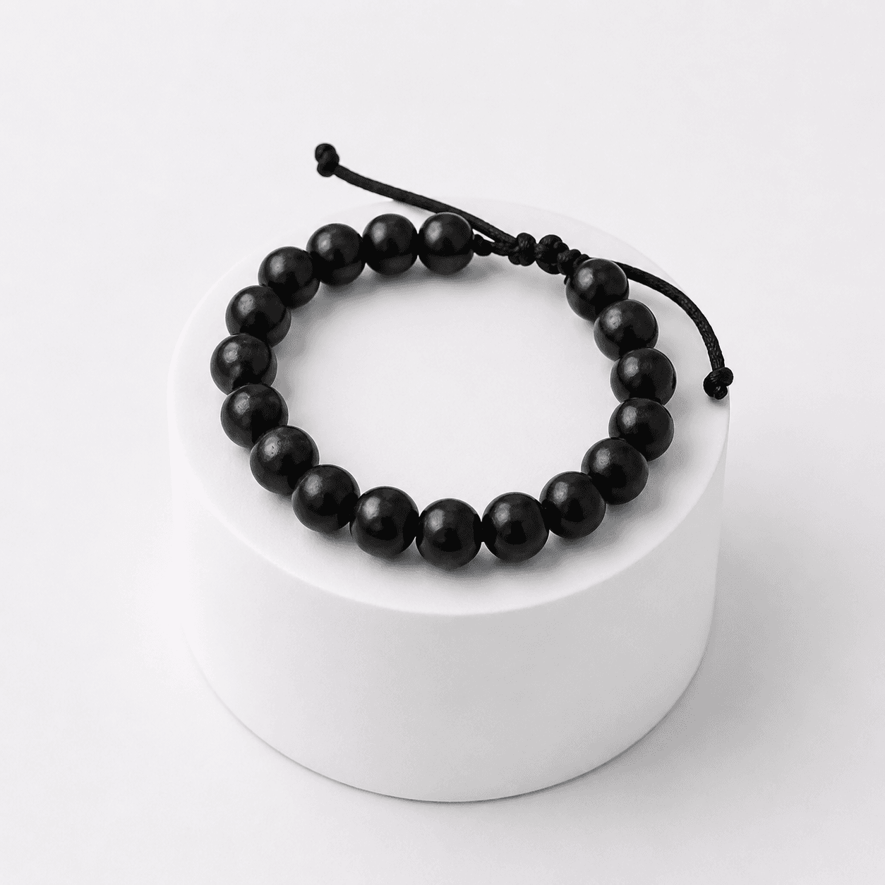 Bracelet Unisexe Noir en Bois – Style Bohème & Élégant Homme Femme
