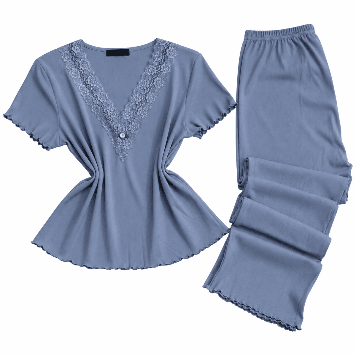 Pyjama Femme 100 % Coton – Ensemble de Nuit Doux et Confortable
