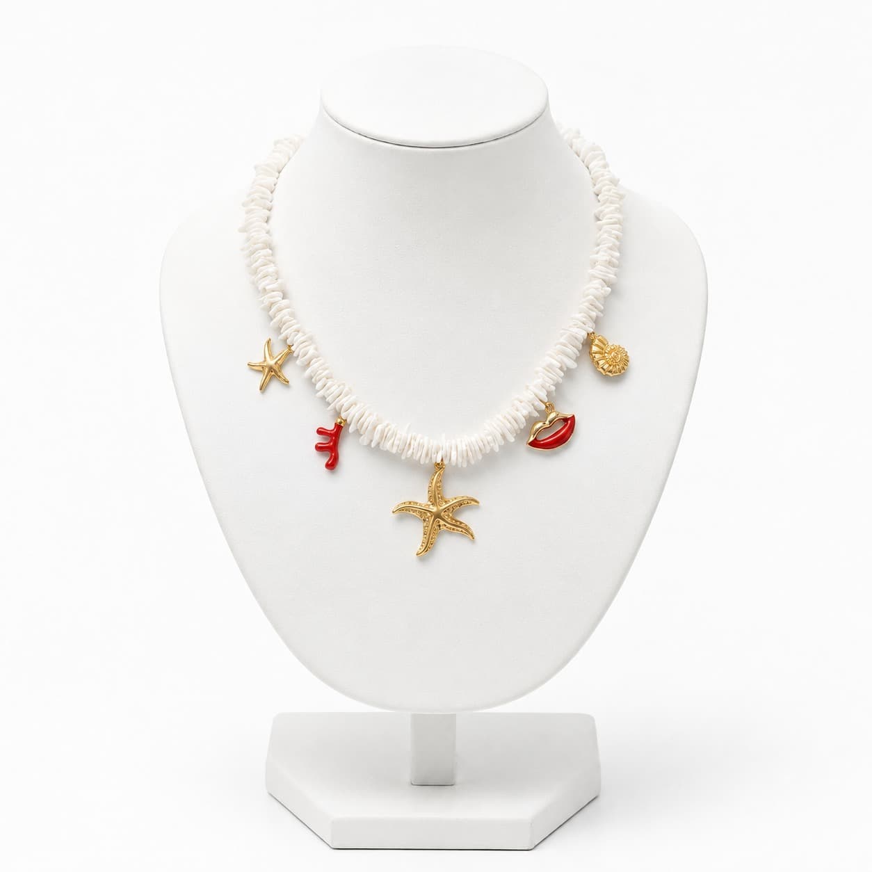 Collier Bisous en Acier Inoxydable – Bijou Tendance Femme