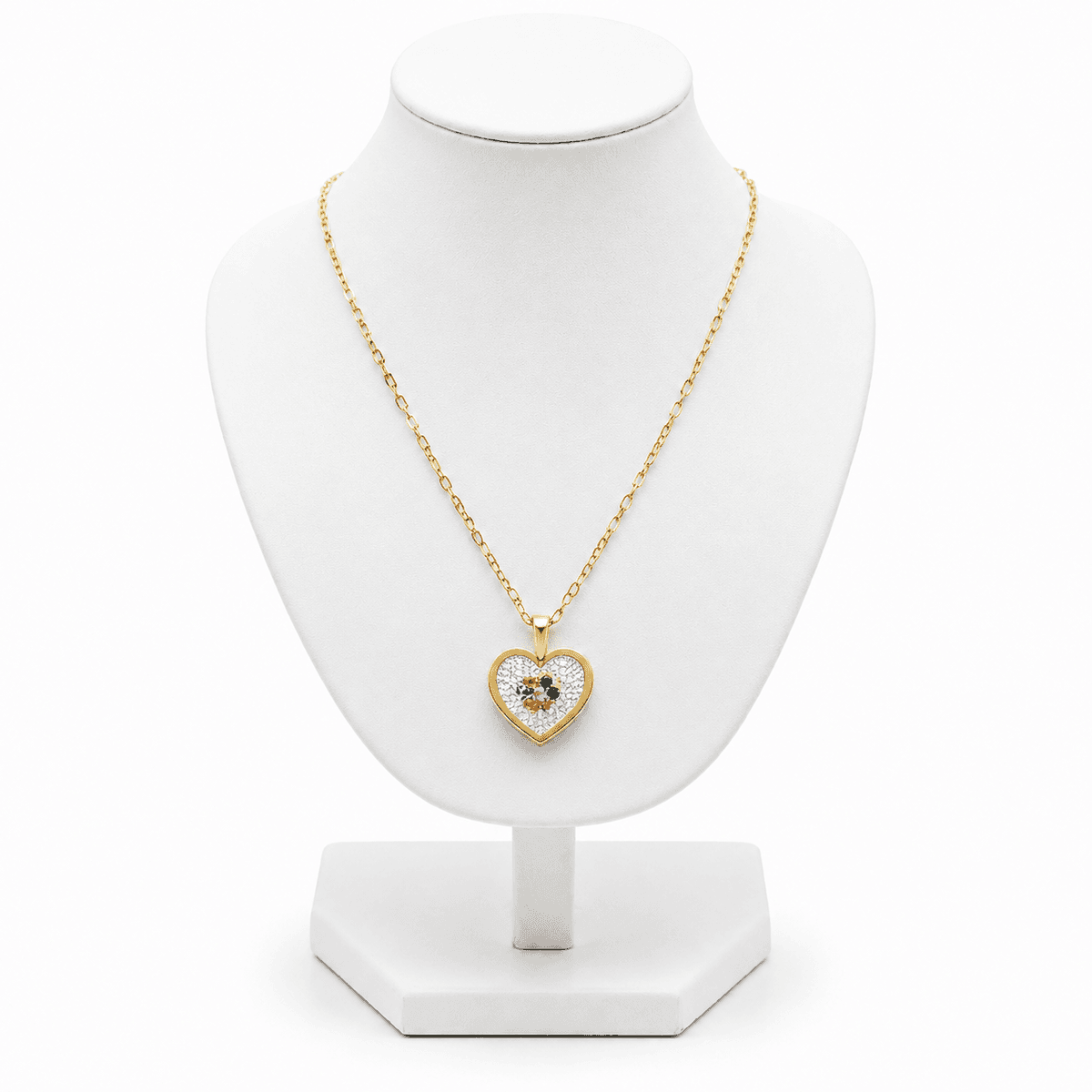 Collier Femme LOVE – Collier Élégant avec Pendentif Cœur