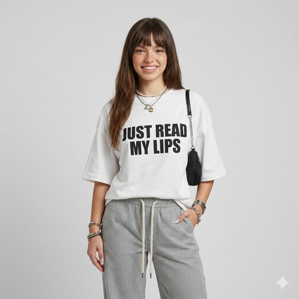 T-shirt “Just Read My Lips 💋” – Brand You vs You