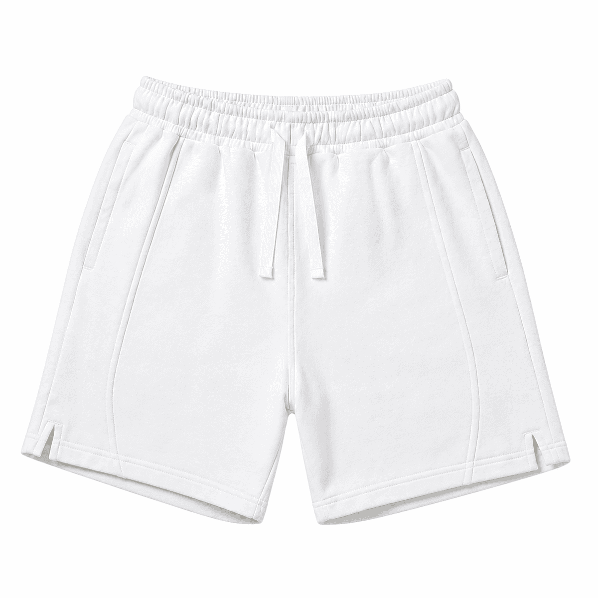 Short Femme WAVE White Edition – Short Streetwear Blanc en Coton Premium