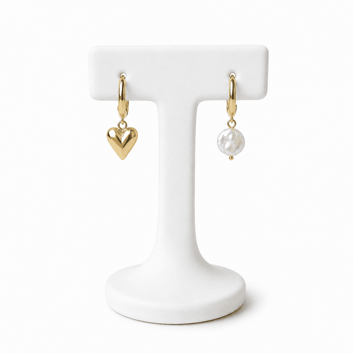 Boucles d’Oreilles Cœur Jaune Femme – Bijou Élégant et Tendance