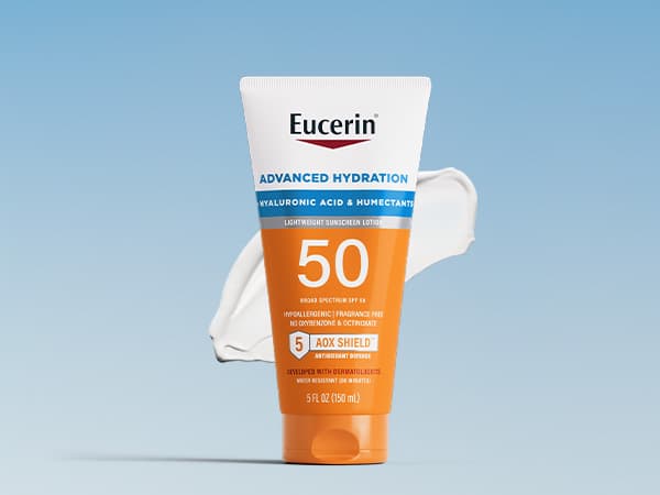 Lotion solaire Eucerin Sun Advanced Hydration FPS 50 - Hydratante et sans parfum