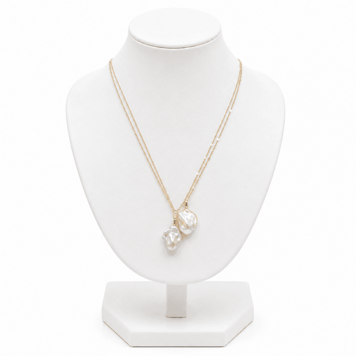 Collier Femme Perle d'Eau Douce Naturelle – Pendentif Élégant Doré