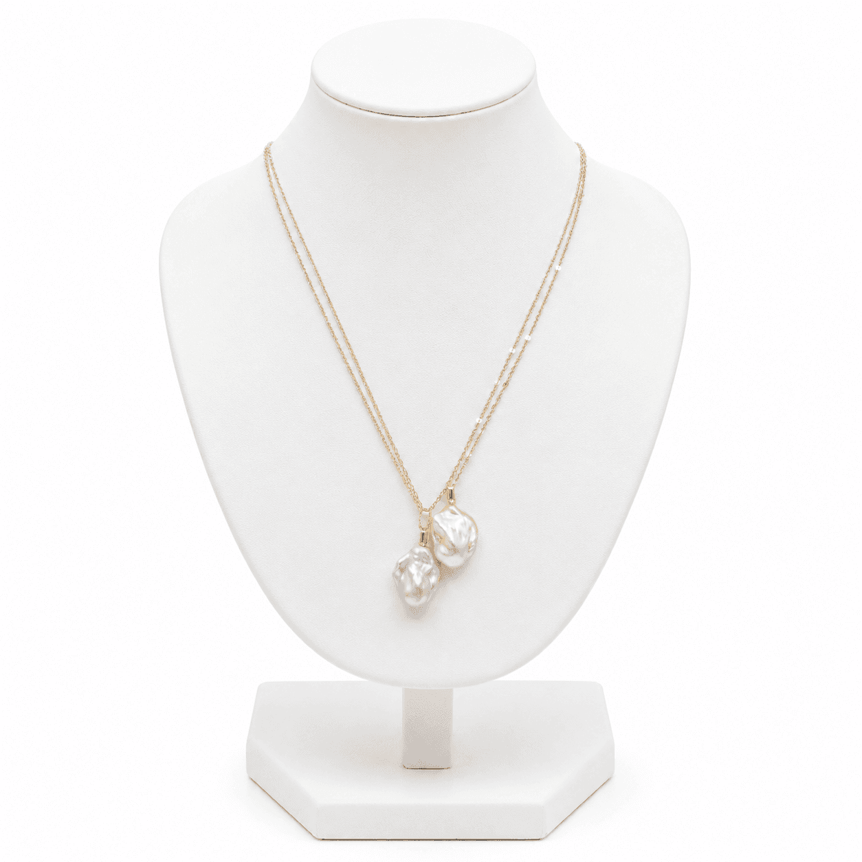 Collier Femme Perle d'Eau Douce Naturelle – Pendentif Élégant Doré