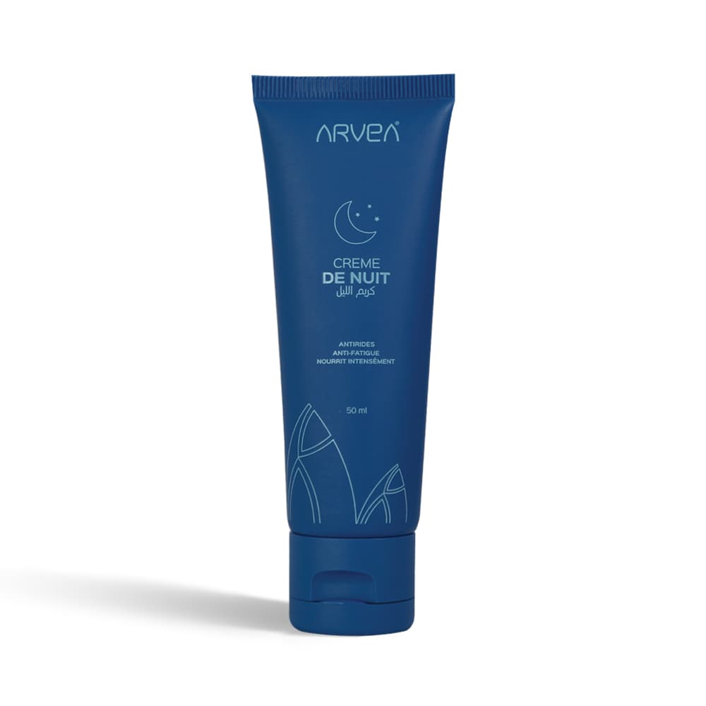 Crème de nuit - Gel d’aloe Vera & Beurre de karité & Huile d’avocat - 50 ml