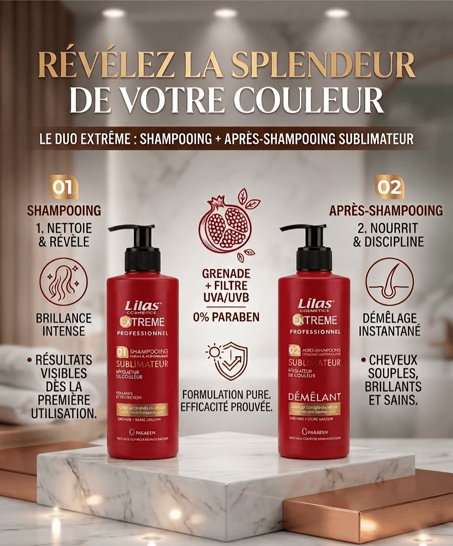DUO EXTREME SHAMPOOING 400ML + APRES 400ML LILAS