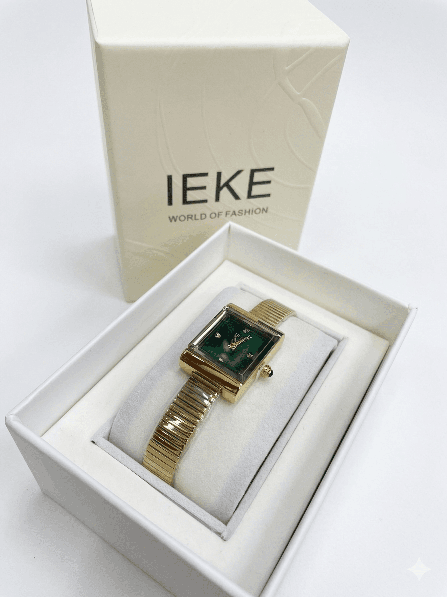 Montre IEKE Carrée Émeraude 822G