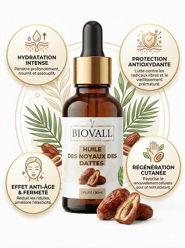 Huile des Noyaux des dattes Biologiques