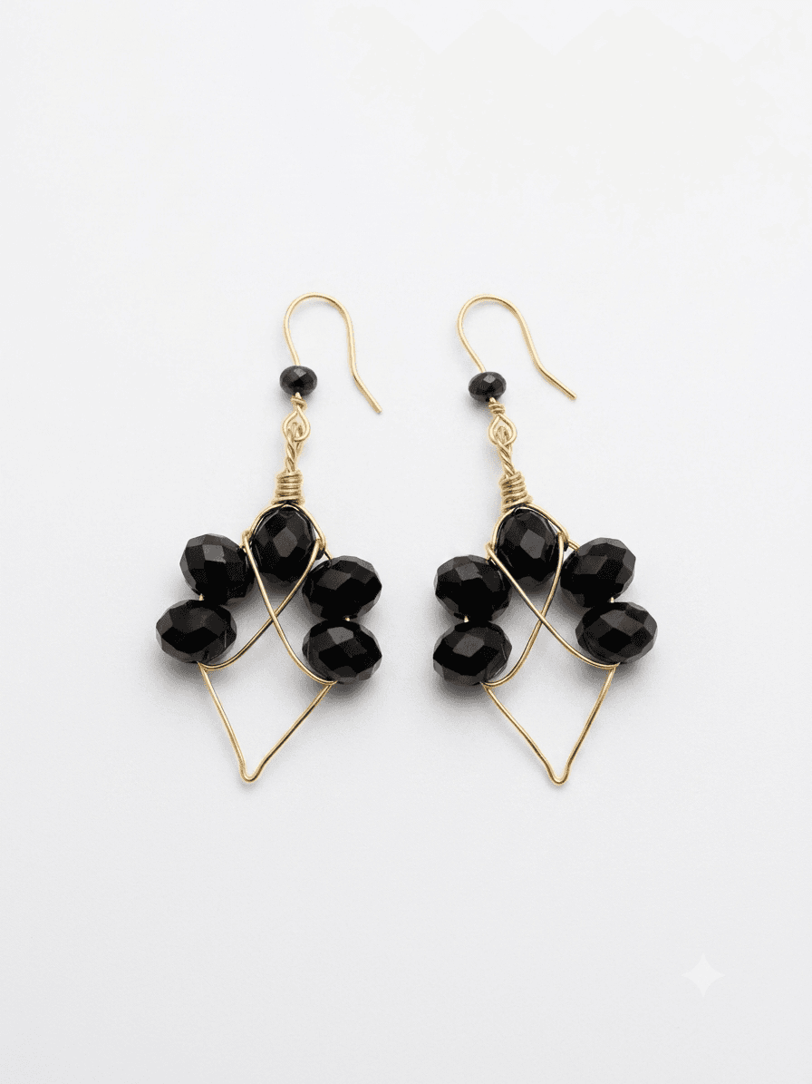 Boucles d'oreilles tendance doré