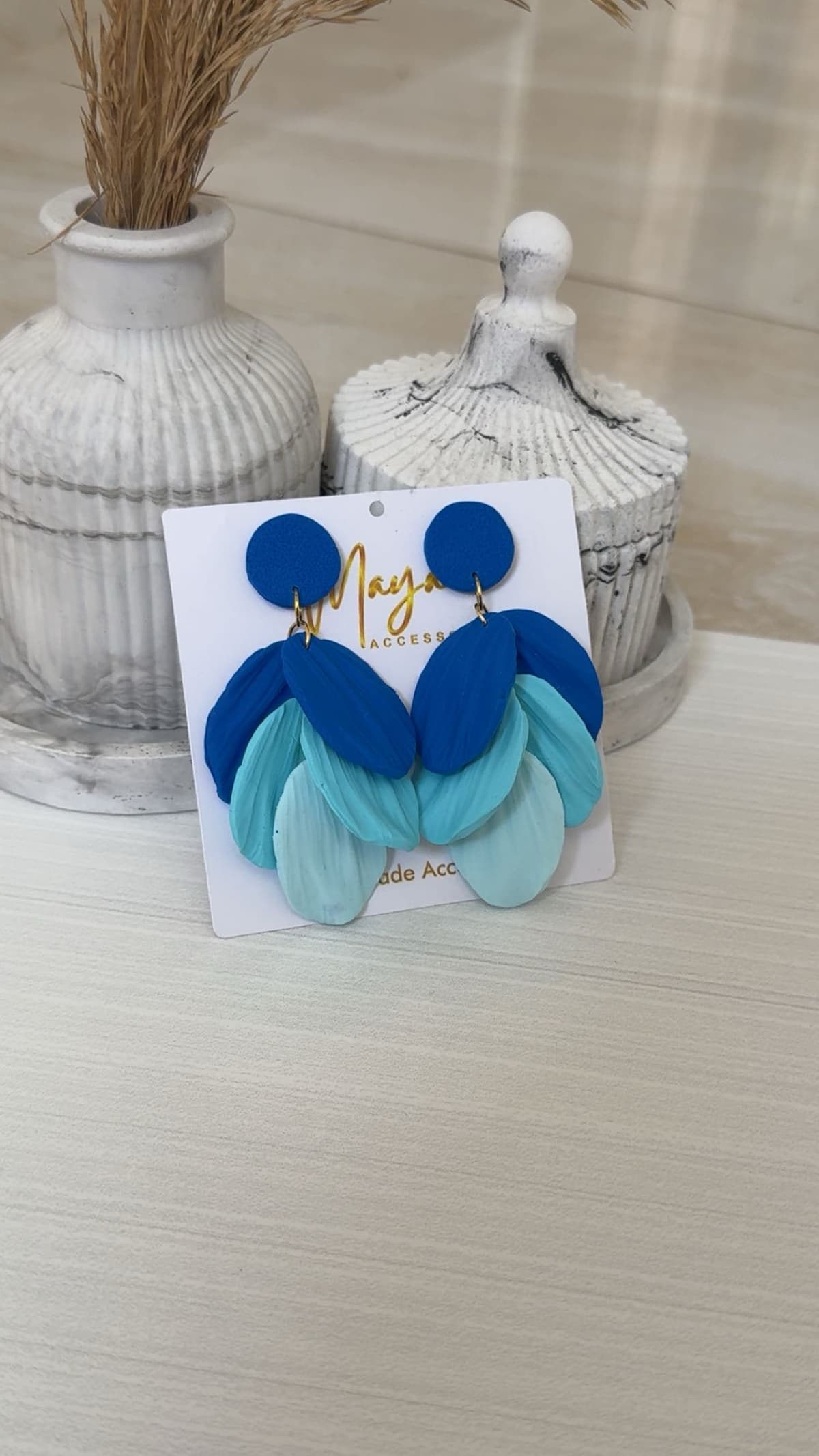 blue océan earrings