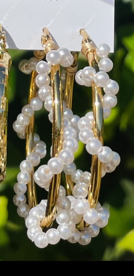 Créoles Élégance Perlée