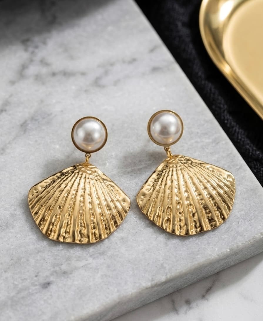 Boucles d’Oreilles Coquillage