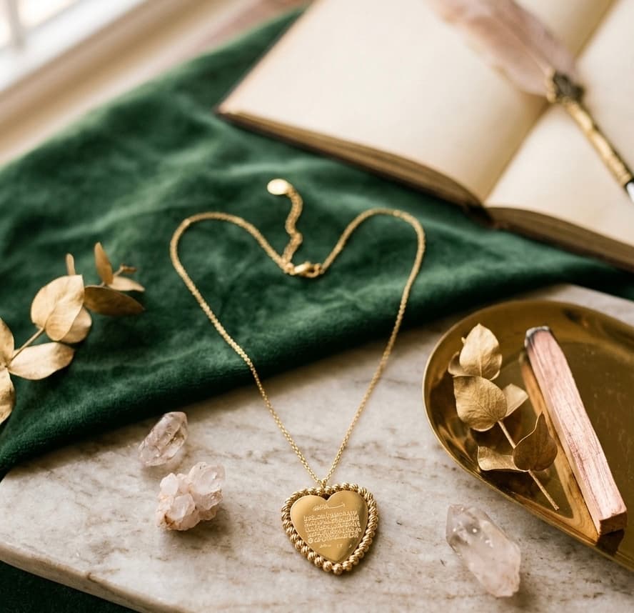 Collier Cœur Ayat al-Kurs