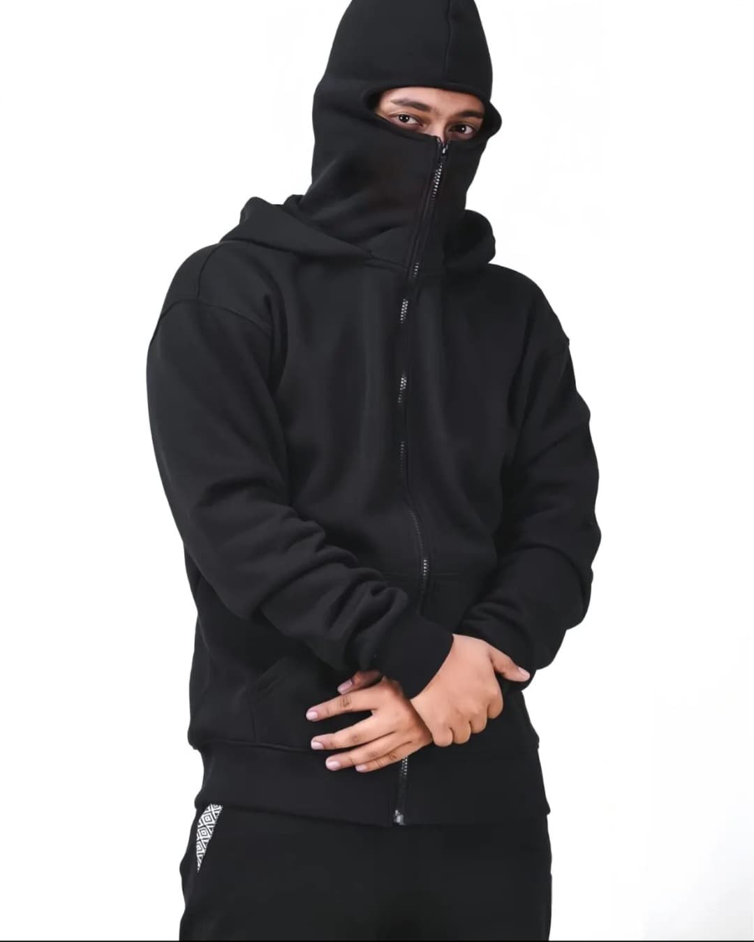 Hoodie Zipper Cagoule Ninja (Unisexe)